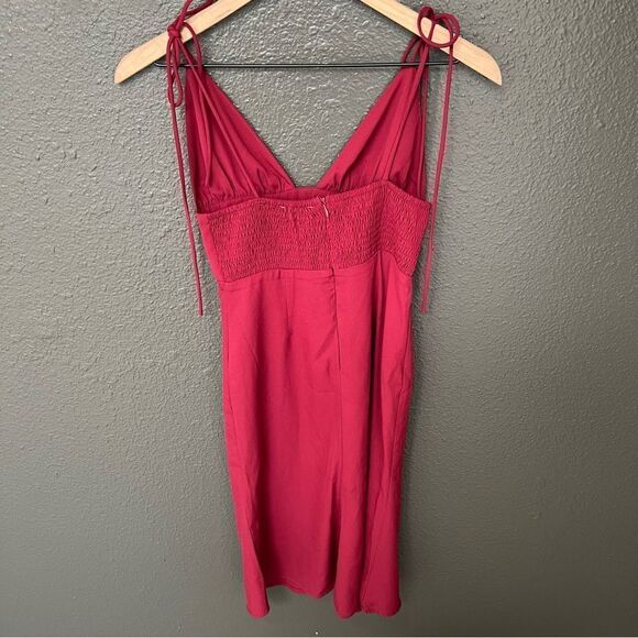 NWT Revolve x About Us Chloe Dress in Wine Red | size xxs - Picture 6 of 10